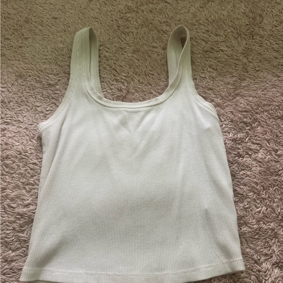 Wild Fable White Ribbed Tank Top - Picture 2 of 7